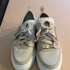 Nike Tan and White Athletic Shoes